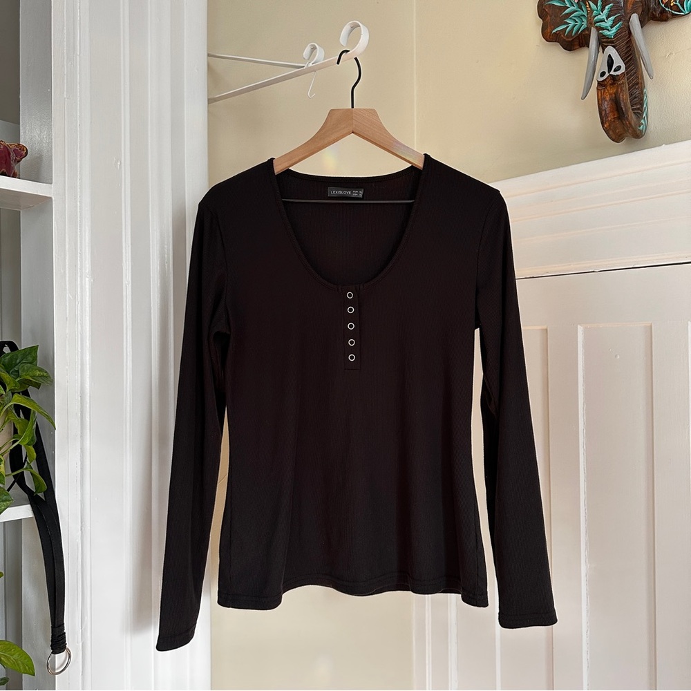 Lexislove Henley Long Sleeve Shirt
